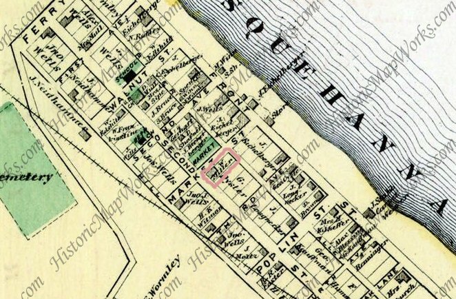 Wormleysburg map, 1872
